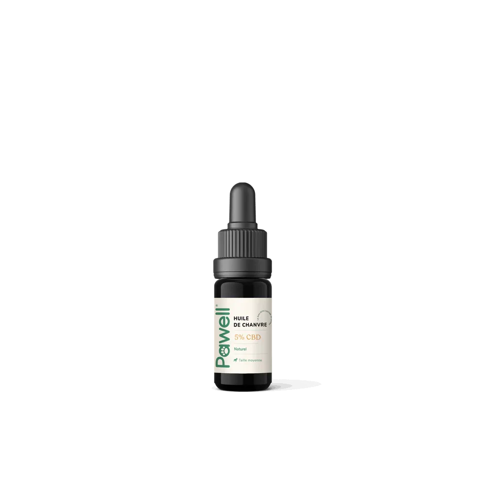 Huile de Chanvre pour Chiens Moyens 5% CBD | CBD'Eau | CBD Marketplace