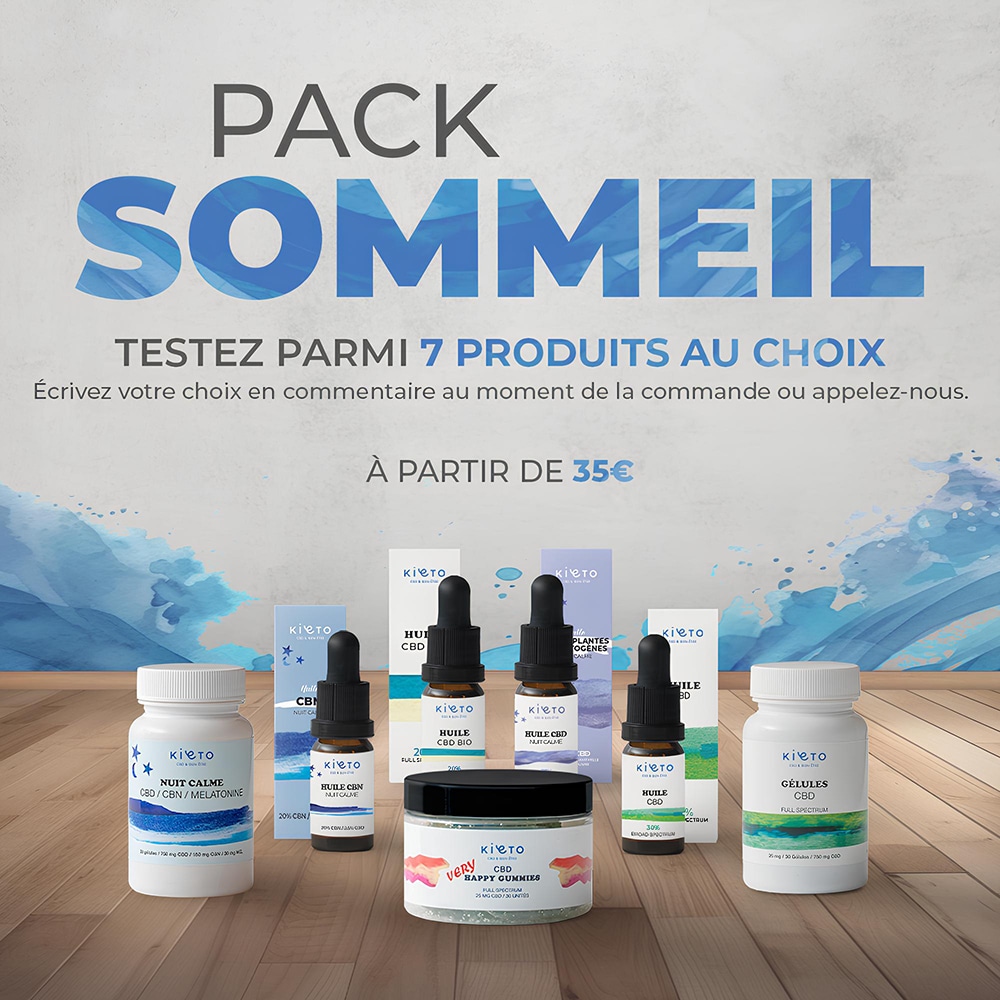 Pack Découverte Sommeil CBD | My Kieto | CBD Marketplace