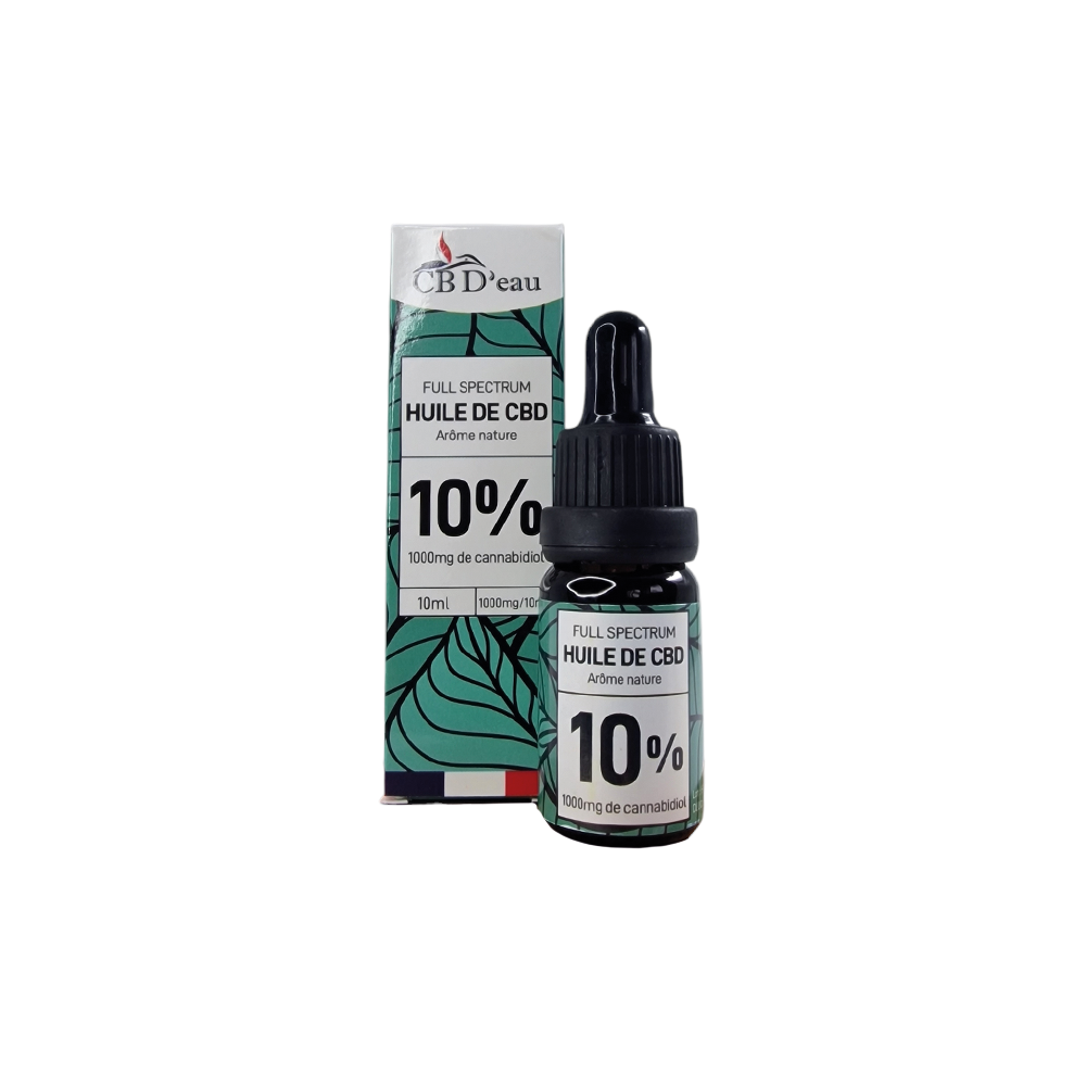 Huile de CBD 10% Full Spectrum 10ml | CBD'eau | CBD Marketplace