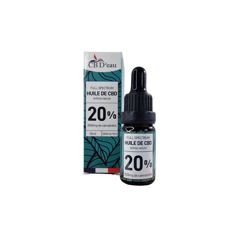 Huile de CBD 20% Full Spectrum 10ml | CBD'eau | CBD Marketplace