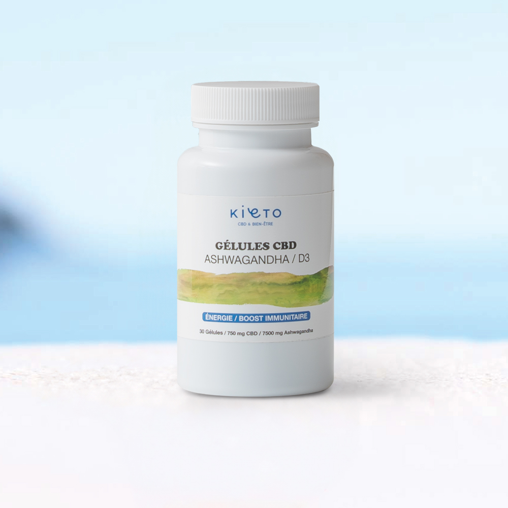 Gelules CBD | Ashwagandha | D3 | My Kieto | CBD Marketplace