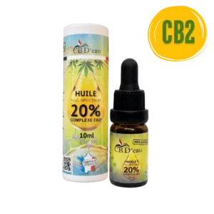 Huile Complexe CB2 20% Full Spectrum | CBD'EAU | CBD Marketplace