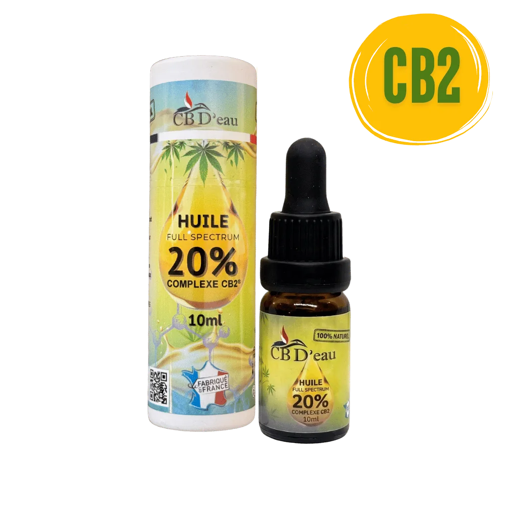 Huile Complexe CB2 20% Full Spectrum | CBD'EAU | CBD Marketplace