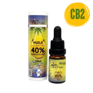 Huile Complexe CB2 40% Full Spectrum | CBD'EAU | CBD Marketplace