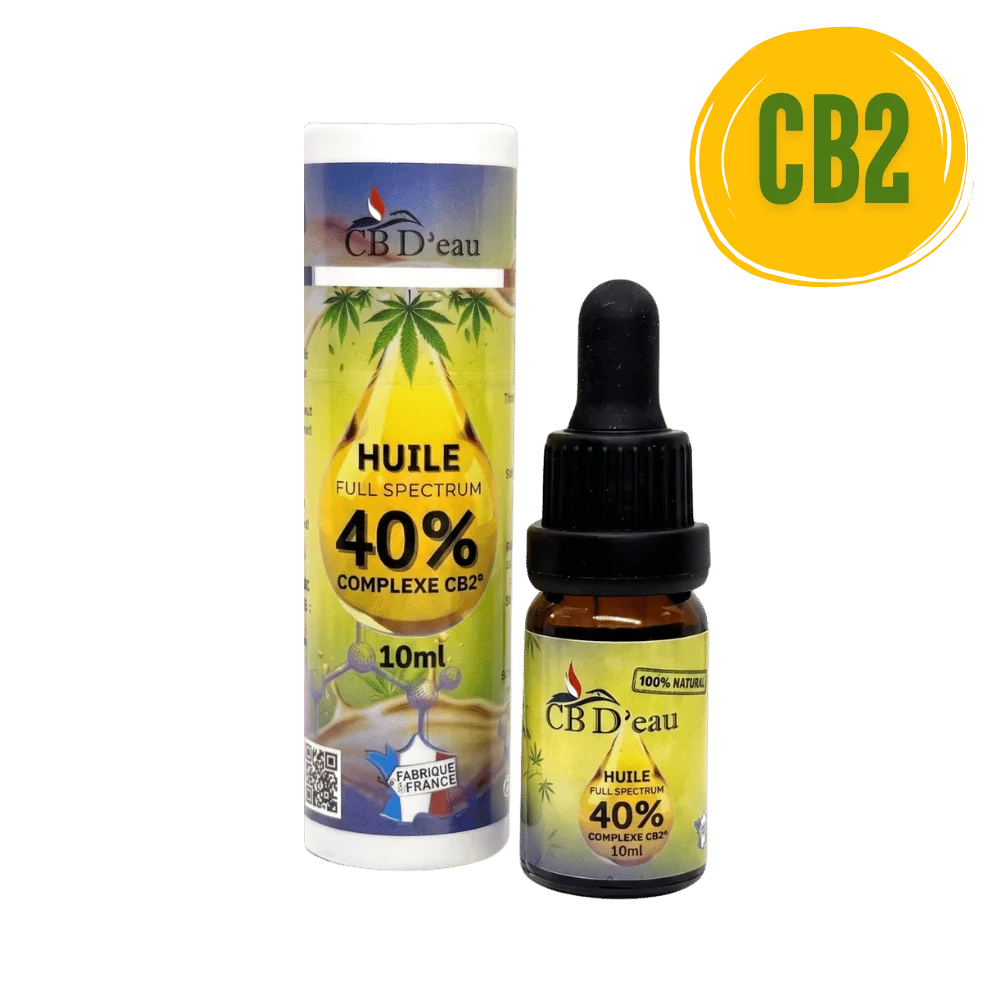 Huile Complexe CB2 40% Full Spectrum | CBD'EAU | CBD Marketplace